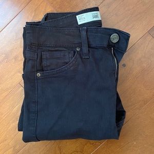 Topshop moto jamie black jeans high rise